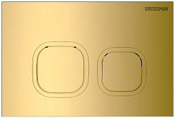 Grossman Инсталляция для подвесного унитаза Cosmo 97.02.300 с клавишей смыва золото глянцевое – фотография-9